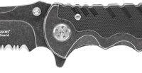 S&W KNIFE BORDER GUARD 3.5" - BLADE W/STRAP CUTTER/GLS BREKR