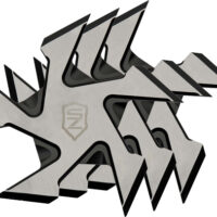 SZCO SIERRA ZULU 4" BUZZSAW - THROWING STAR SET 3PACK W/SHTH