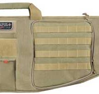 GPS TACTICAL AR CASE 42" TAN - W/EXTERNAL HANDGUN HOLDER