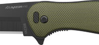 OUTDOOR EDGE RAZOR VX2 3" FLDR - GREEN G10 SPRING ASSIST