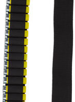BULLDOG SHOTGUN AMMO BANDOLIER - HOLDS 20 SHELLS 2" WEBBING BLK