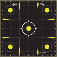 Allen EZ Aim Non-Adhesive Splash Target 12.5" Black and Yellow 30 per Pad