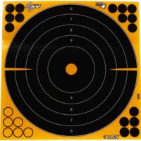 Allen EZ Aim Adhesive Splash Bullseye Target 12" Black and Yellow 25 Pack
