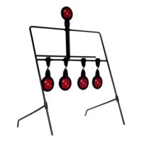 EZ-Aim Deflector Resetting Spinner Target System 16"W x 22.25"H Black Red