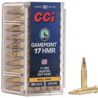 CCI .17 HMR GamePoint Rimfire Ammunition .17 HMR 20 gr JSP 2375 fps 50/ct