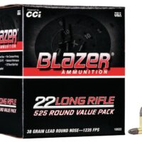CCI Blazer Rimfire Ammunition .22 LR 38gr LRN 1235 fps 525/ct (Bulk)
