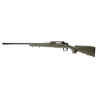CVA Cascade XT left Hand Rifle 300 Win Mag 3rd Capacity 24" Threaded Cerakote Black Barrel OD Green/Black Web Stock Pic Rail