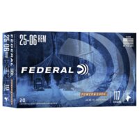 Federal Power-Shok Rifle Ammunition .25-06 Rem 117 gr SP 3030 fps - 20/ct