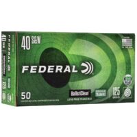 Federal Ballisticlean Frangible Handgun Ammunition .40 S&W 125gr RHT 1300 fps 50/ct