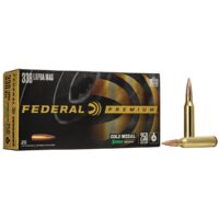Federal Premium Gold Medal Rifle Sierra MatchKing Ammunition .338 Lapua Mag 250 gr BTHP 2950 fps - 20/ct