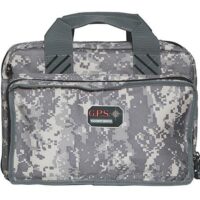 G-Outdoors Quad Pistol Range Bag with Magazine Storage & Dump Cups-Fall Camo
