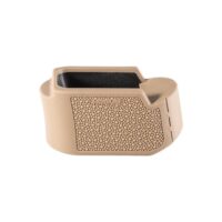 Hogue Overmolded Rubber Grip Extension Base Pad for Glock 26 FDE