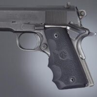 Hogue Colt Officer Rubber Grips with Finger Grooves Black