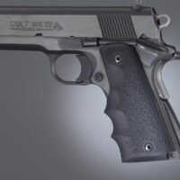 Hogue Colt Government Grips .45 1911 Rubber Grips with Finger Grooves - Black