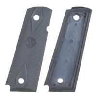Hogue Colt Government Grips .45 1911 Rubber Grips Panels Checkered - Pewter