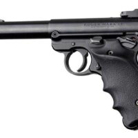 Hogue Ruger MKIV Rubber Grip with Finger Grooves and Right Hand Thumb Rest Black