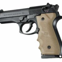 Beretta 92/96 Series Rubber Grip with Finger Grooves Flat Dark Earth