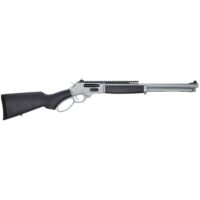 Henry All-Weather Lever Action Side Gate Rifle .45-70 4rd Magazine 18.43" Barrel Black Stained Hardwood and Silver with Picatinny Rail