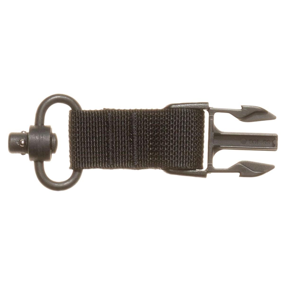 TacShield Side Release Buckle Attachment for QD Push Button Black