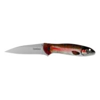 Kershaw Leek Folding Knife 3" Drop Point Blade Rainbow Trout