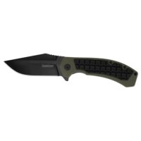 Kershaw Faultline Folder Knife 3" Drop Point Blade Olive