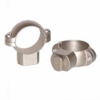 Leupold 2-Piece STD Windage Adjustable Steel Rings 1" High Silver