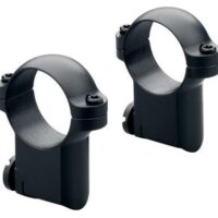 Leupold 2-Piece Solid Steel Ringmounts - Ruger No. 1 & 77/22 30mm Medium Gloss Black