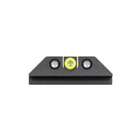 Night Fision Tritium Night Sight Set Yellow Front Black U-Notch Back for Glock