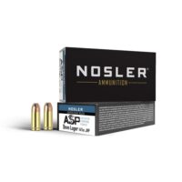 Nosler ASP Suppressor Ready Handgun Ammunition 9mm Luger 147gr JHP 950 fps 50/ct