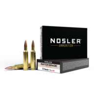 Nosler Custom Competition Match Grade Rifle Ammunition .22 Nosler 77 gr OTM 2950 fps 20/ct