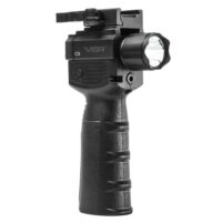 NcSTAR VISM Vertical Grip Weapon Light with Strobe FlashLight & Green Laser 300 Lumen Black