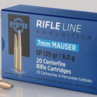 PPU Rifle Ammunition 7mm Mauser 139 gr SP 2660 fps - 20/ct