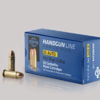 PPU Handgun Ammunition .25 ACP 50 gr FMJ 771 fps 50/ct