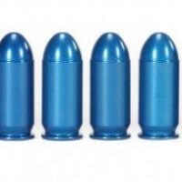 A-Zoom Aluminum Snap Caps .45 AUTO Blue 10/pk