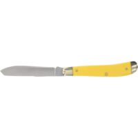 Old Timer 94OTY Gunstock Trapper Folding Knife Yellow