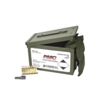 PMC Rifle Ammunition 5.56mm 55 gr FMJ 3120 fps 840/ct W/Bandoleer 840 Metal Box (2-Metal Boxes 1680/ct Total)