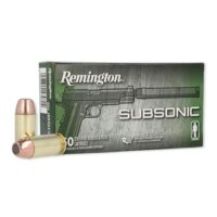 Remington Subsonic Handgun Ammunition .45 Auto 230gr FNEB 830 fps 50/ct