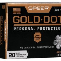 Speer Gold Dot Handgun Ammunition .40 S&W 165gr HP 1150 fps 20/ct