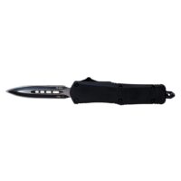 Templar Knife Small Black Rubber Knife 2-3/4" Dagger Blade Black