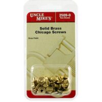 Uncle Mike's Chicago Brass Screws - 24 Pack