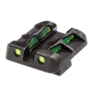 HIVIZ LiteWave Rear Green Sight fits Glock Models Chambered in 9mm Luger 40 S&W and .357 Sig