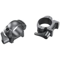 Weaver Grand Slam Leaver-Lok Top Mount Steel Scope Rings 1" Medium Matte