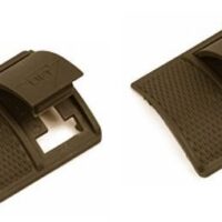 Weaver Short Locking Rail Panel Short - 1.6" Short 2 pk - Dark Earth