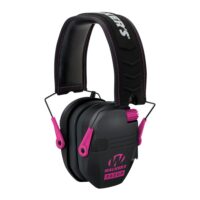 Walker's Game Razor Slim Shooter Folding Ear Muffs-Pink
