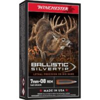 Winchester Ballistic Silvertip Rifle Ammunition 7mm-08 Rem 140 gr. PT 2770 fps 20/ct