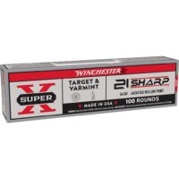 Winchester Game & Target Rimfire Ammunition 21 Sharp 34gr JHP 1500fps 100/ct