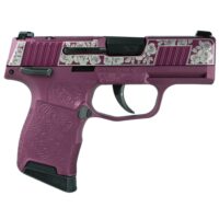 Sig Sauer Exclusive "Black Cherry Roses" P365-380 Handgun 380 Auto 10rd Magazine 3.1" Barrel Black Manual Safety