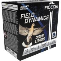 Fiocchi Field Dynamics Dove & Quail Shotshells 12ga 2-3/4" 1oz 1250 fps #8 25/ct