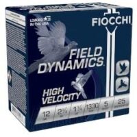 FIOCCHI 12GA HV 2-3/4 1-1/4OZ #5 1330FPS 25RD