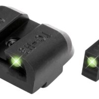 Truglo Tritium Pro Night Sights Fit Glock MOS 20 21 25 28 29 30 31 32 37 40 and 41 - White Outline Front/Rear Green
